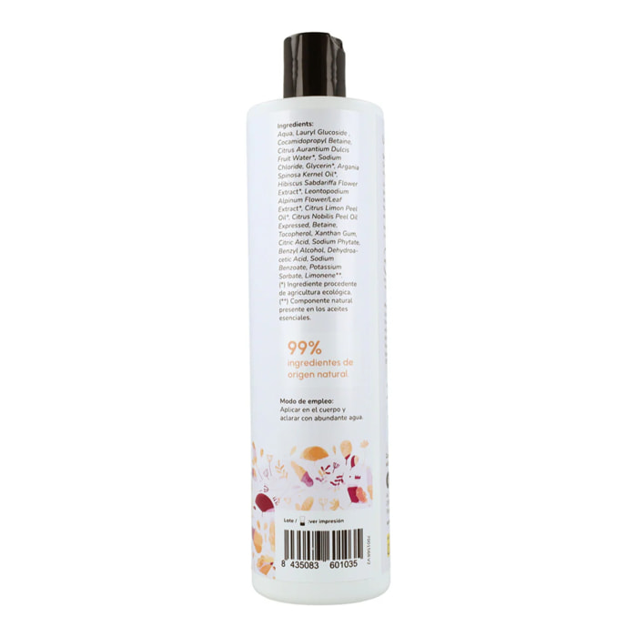 Gel de ducha Flor de Hibisco y Naranja Planeta Huerto 500 ml