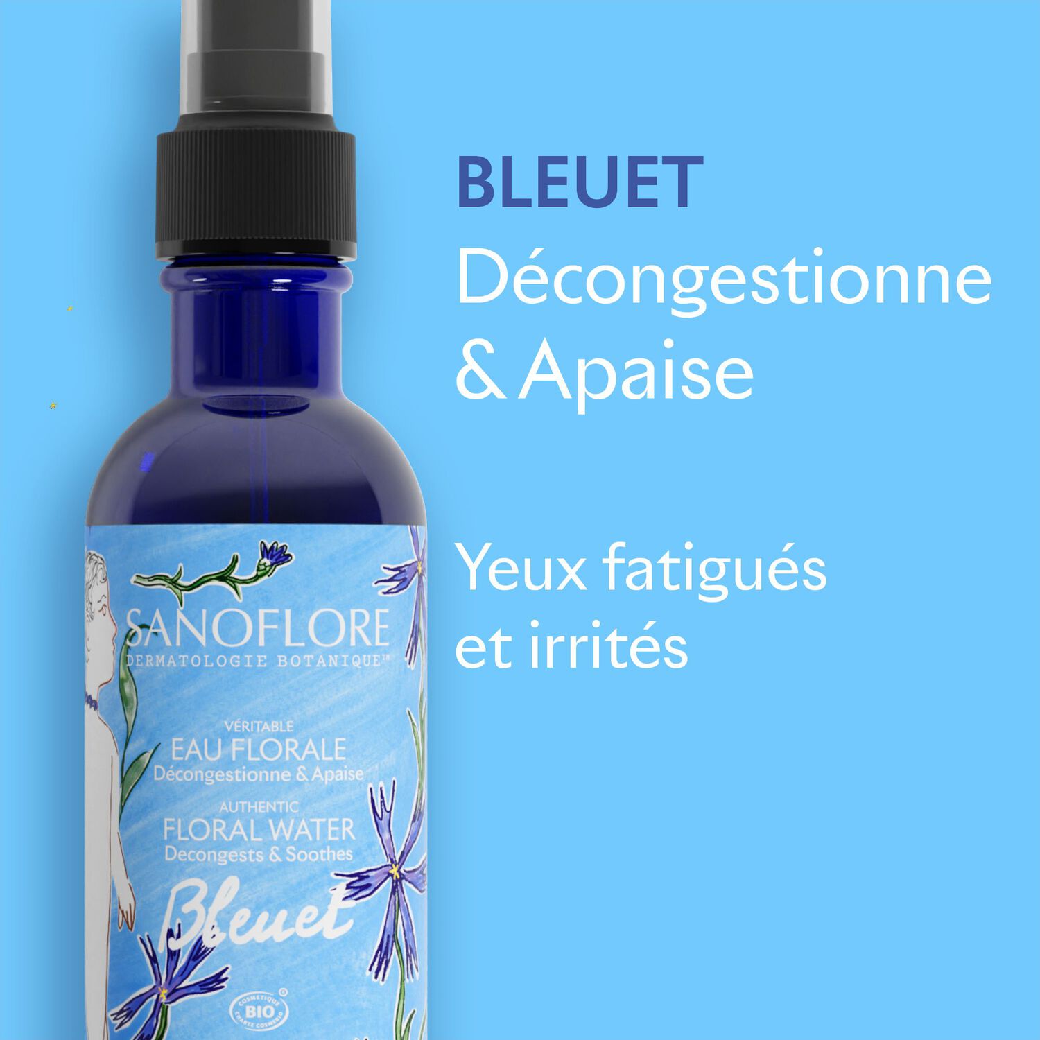 Véritable Eau Florale - Bleuet Messicole Bio 200 ml