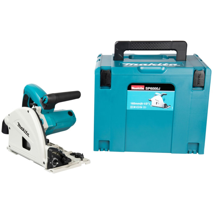 Scie circulaire plongeante 1300W Ø165mm - MAKITA - Avec MakPak, Sans rail - SP6000J