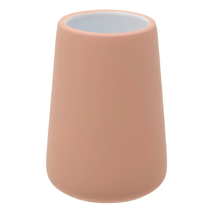 Porte-brosse à dents Colorama rond D.8xH.12cm rose