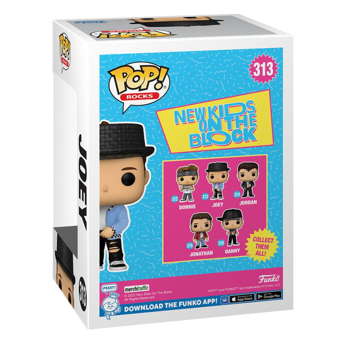 New Bambino On The Block Pop! Rocks Vinile Figura Joey 9 Cm Funko