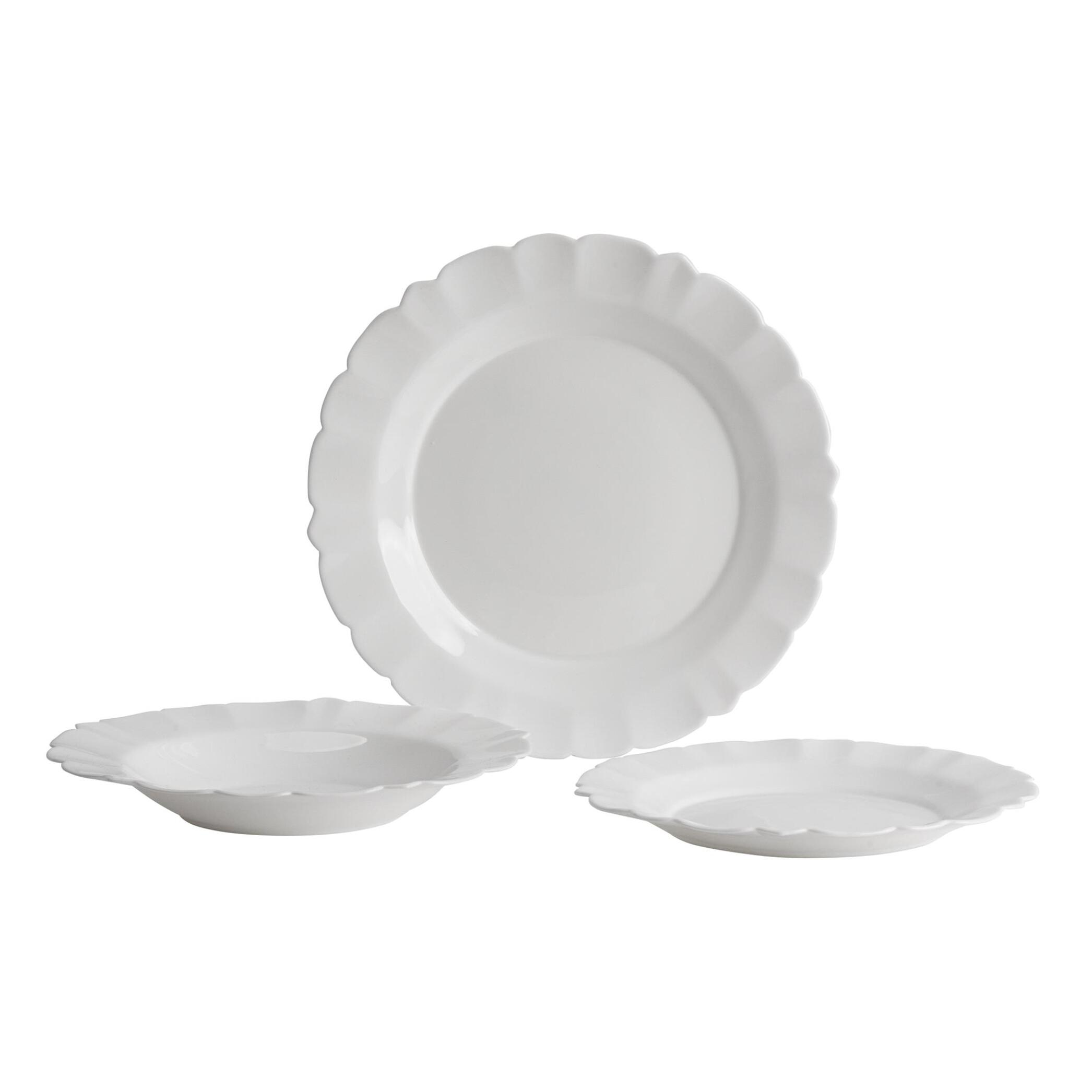 Juego de vajilla de 12pzs blanco san ignacio