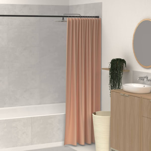 Rideau de douche Colorama 180x200cm rose