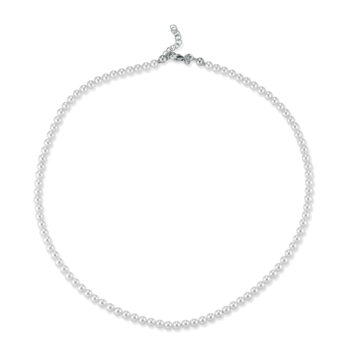 Collana FuJiko Perle Crystal Pearls Argento 4 mm