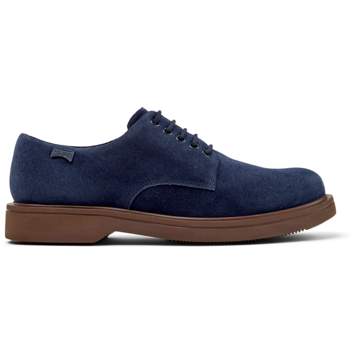 Zapatos de cordones - CAMPER Norman - Azul - Cuero de gamuza