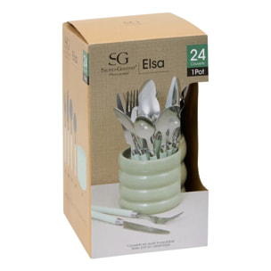 Ménagère Elsa vert