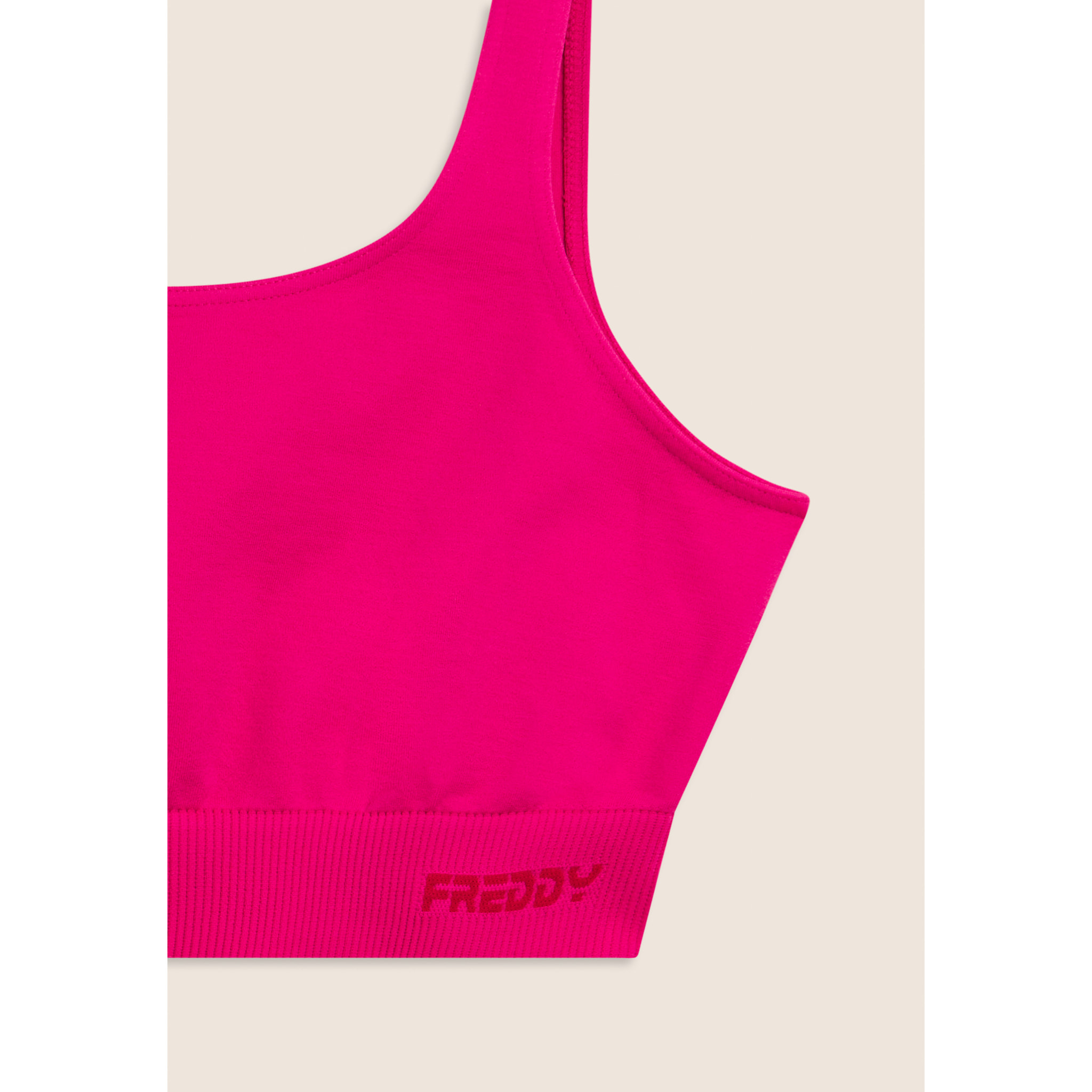 Top Sportivo Seamless con Fascia Sottoseno in costina
