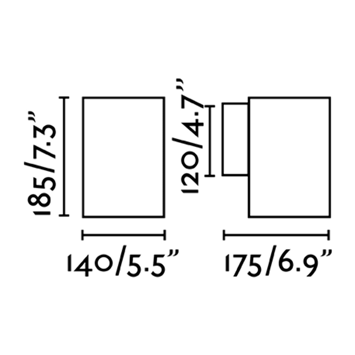 THON 1L Lampe applique gris