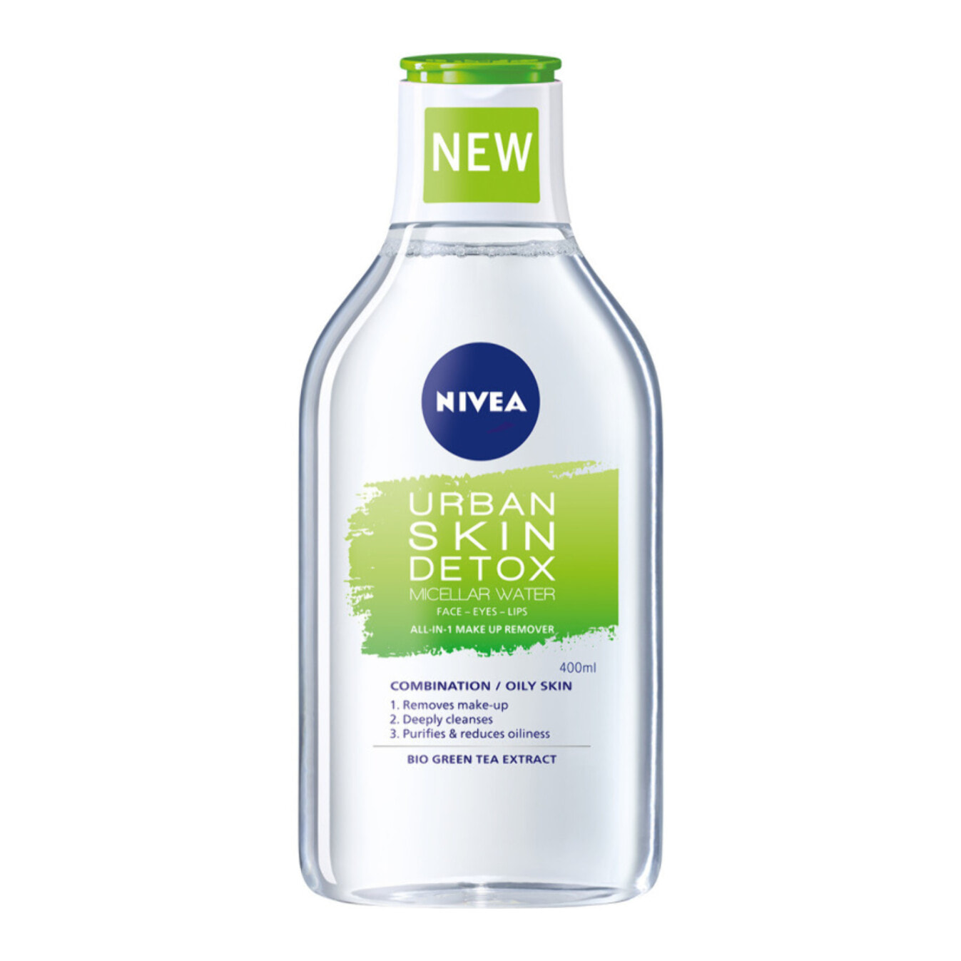 Pack de 5 Eau micellaire Urban Skin Detox Nivea anti-pollution 400ml