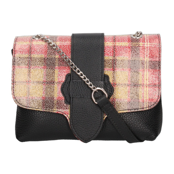 Borsa a tracolla da donna - Modello Caelia - Vera pelle - 20.0 x 16.0 x 10.0 cm