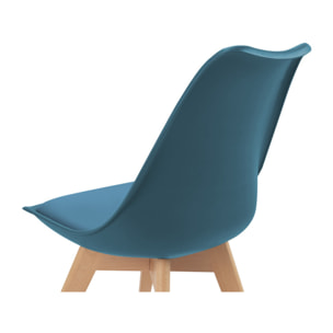 Chaises Suedia + Gabriella - Bleu - noir