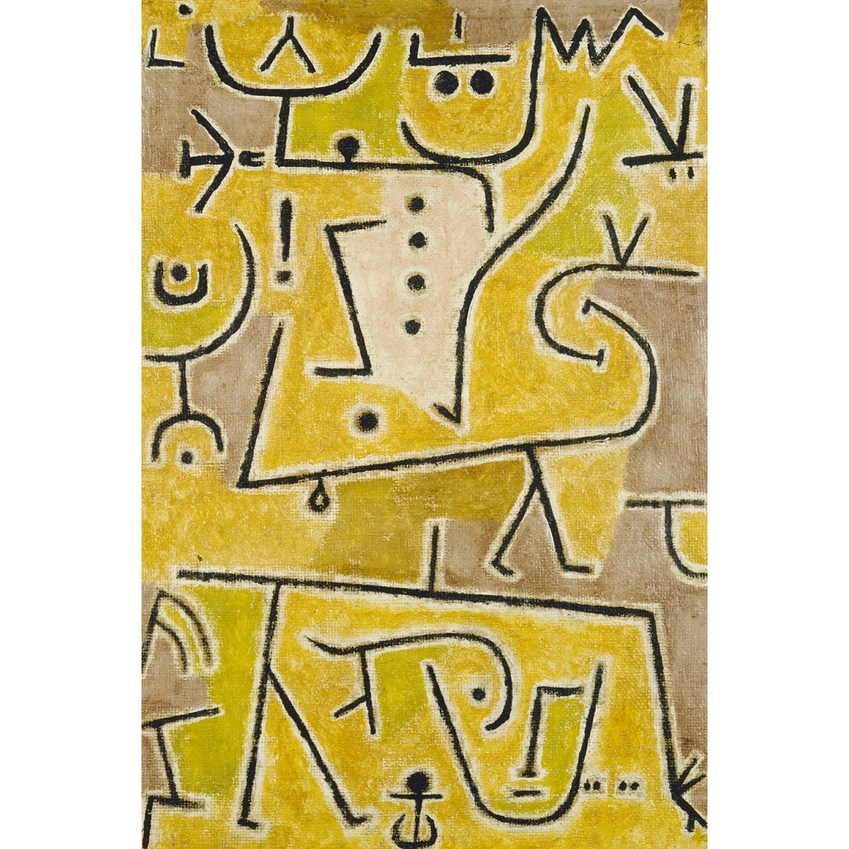 Tableau célèbre de Klee Gilet Rouge Toile imprimée