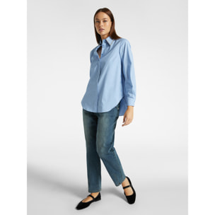 Elena Mirò - Camisa con cuello desmontable bordado - Light - blue