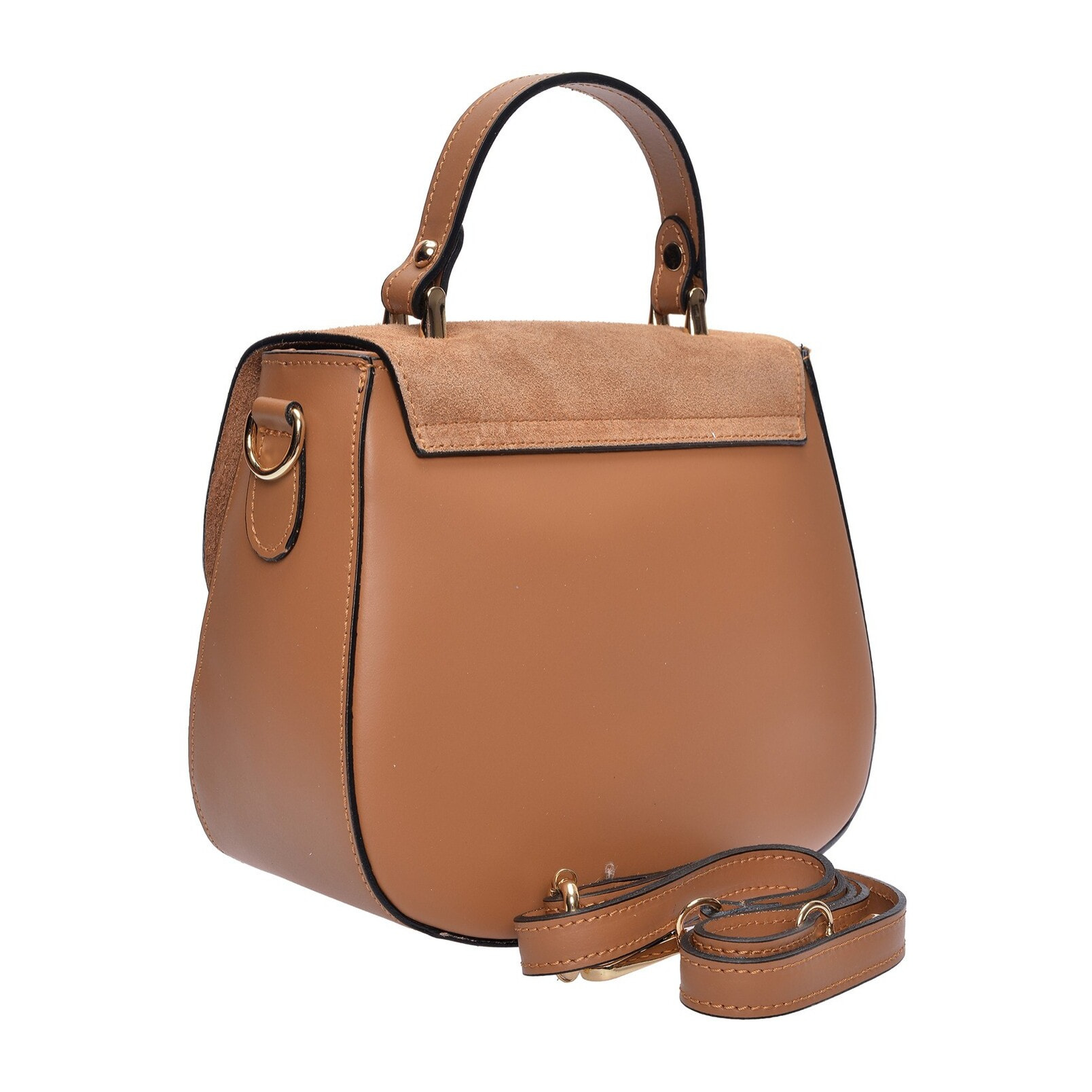 Borsa a tracolla Anna Luchini Cammello