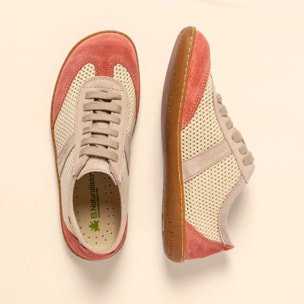 Zapatos N5293 MULTI MATERIAL CREAM-FRAMBUESA/ EL VIAJERO color Cream-frambuesa
