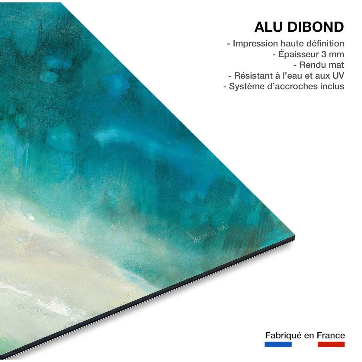 Tableau deco Plage bleue Tableau alu Dibond