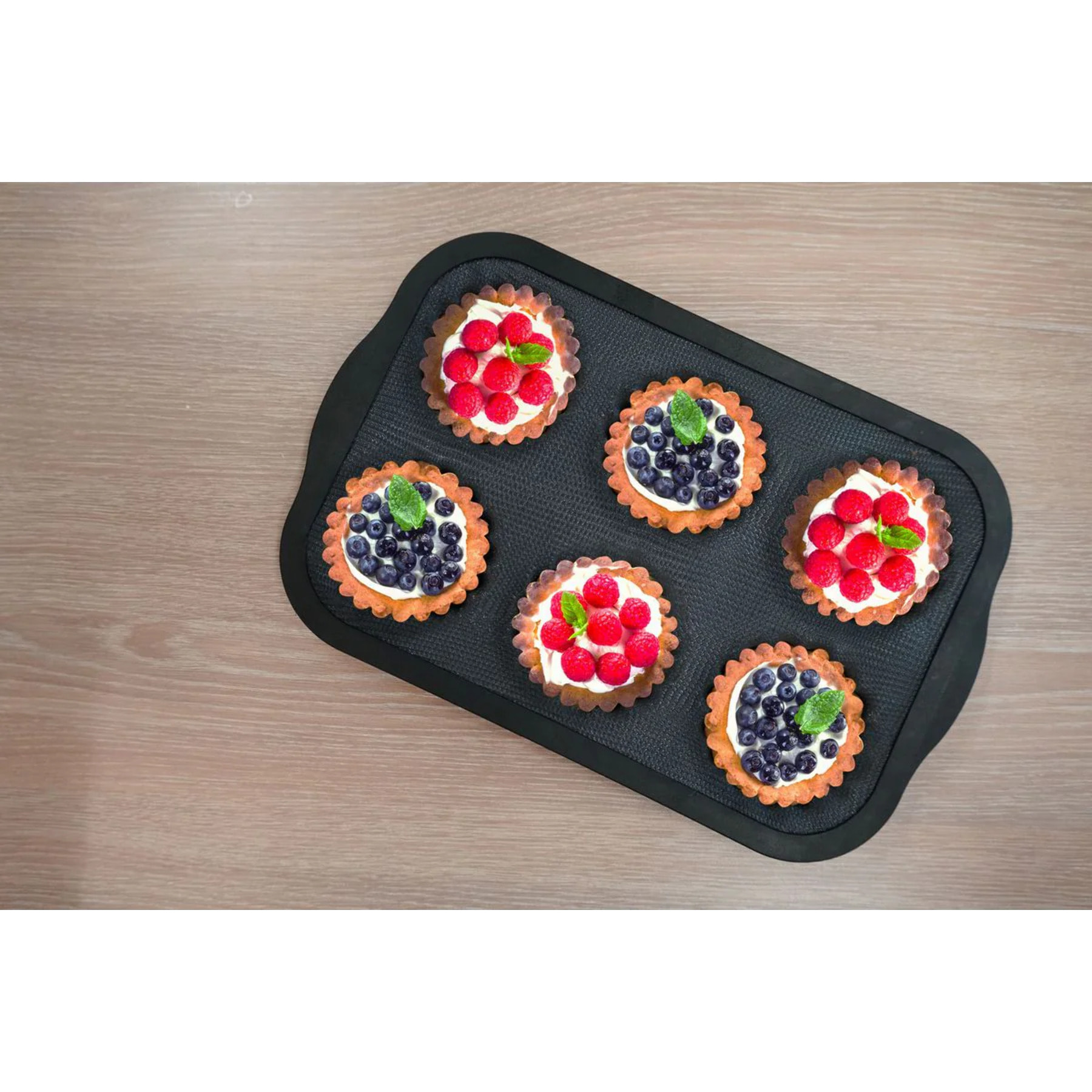 Moule 6 tartelettes 28 x 18 cm Zenker Silicone fibre de verre