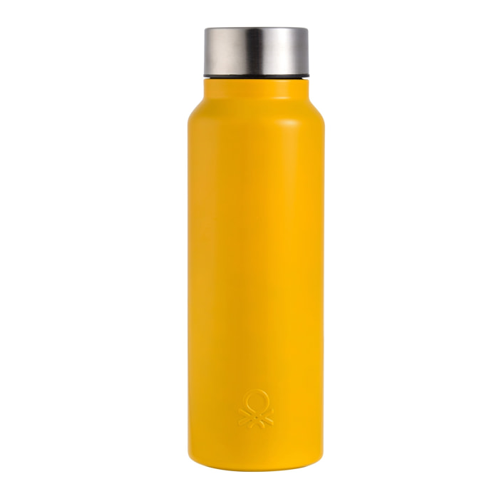 Botella agua térmica amarillo  benetton