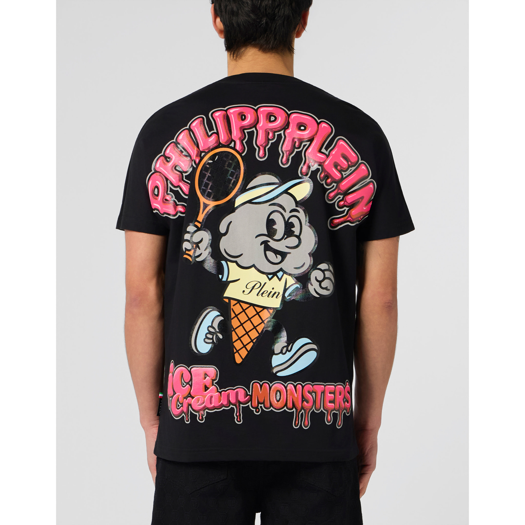 PHILIPP PLEIN Round Neck T-Shirt Gelato Monsters