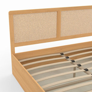 Lit coffre Eve 160x200cm cannage