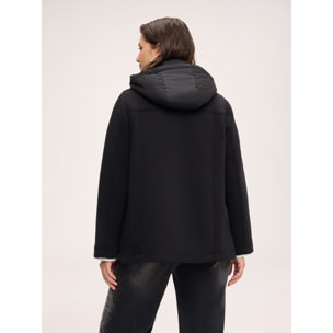 Fiorella Rubino - Chaqueta cruzada con pechera desmontable - Negro