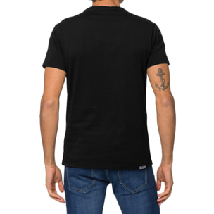 T-shirt in cotone 150 gr Hot Buttered Twister Colore Nero