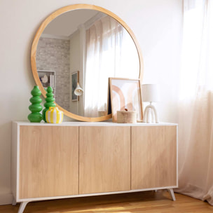 Miroir rond mikael naturalle 110cm