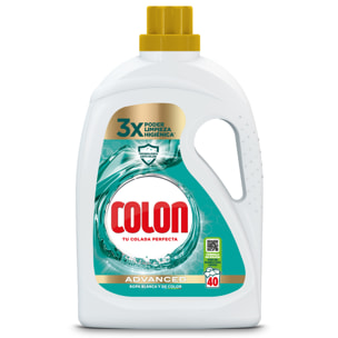 Colon Higiene Advanced Detergente para la lavadora Gel 80 lavados (2x40 dosis)