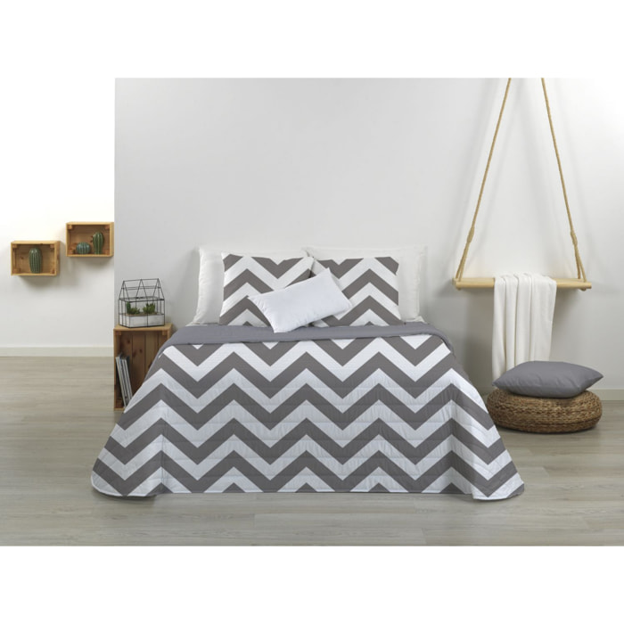 Pack colcha + 2 fundas de cojín CUBO AZUL Nordic-Home
