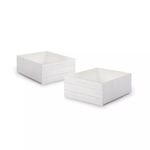 Pack 2 cajones Iliada Blanco - Vintage White