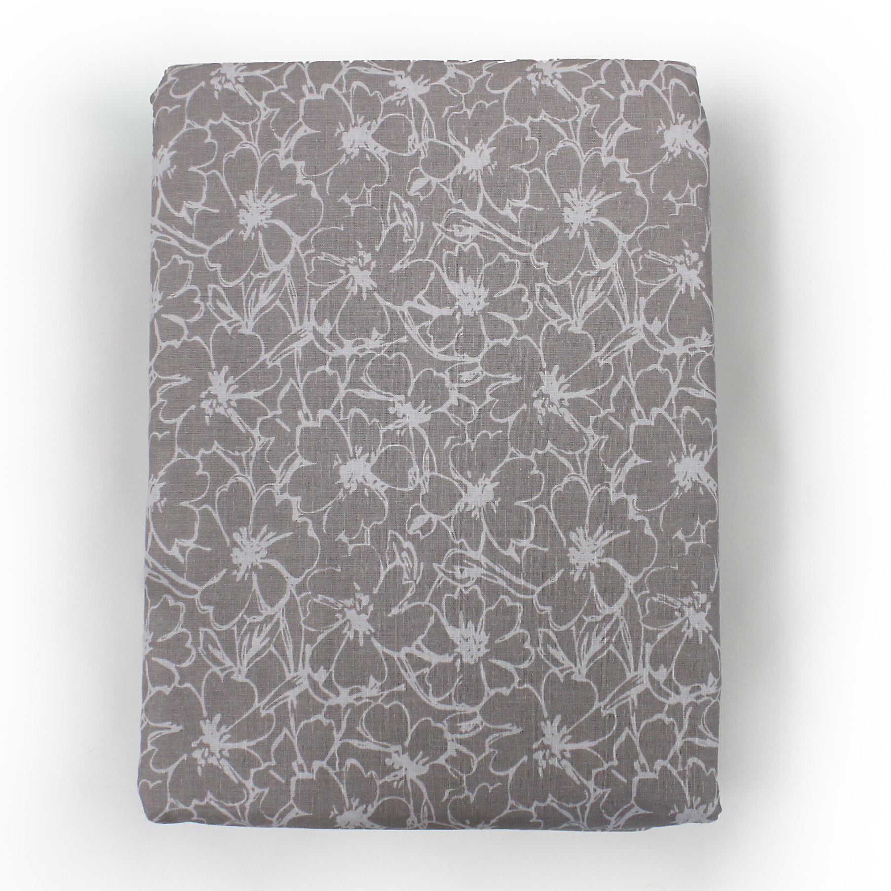 White & White Parure copripiumino 2 piazze Anthea stampata Naturale