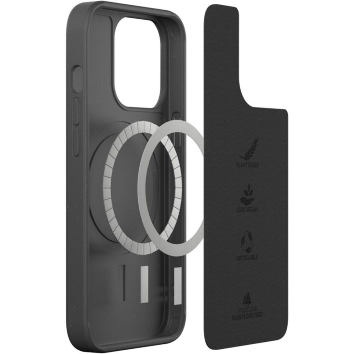 Coque bumper WOODCESSORIES iPhone 14 Pro BioCase noir