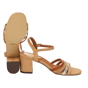 Sandali con cinturino regolabile - tacco 7,5 cm