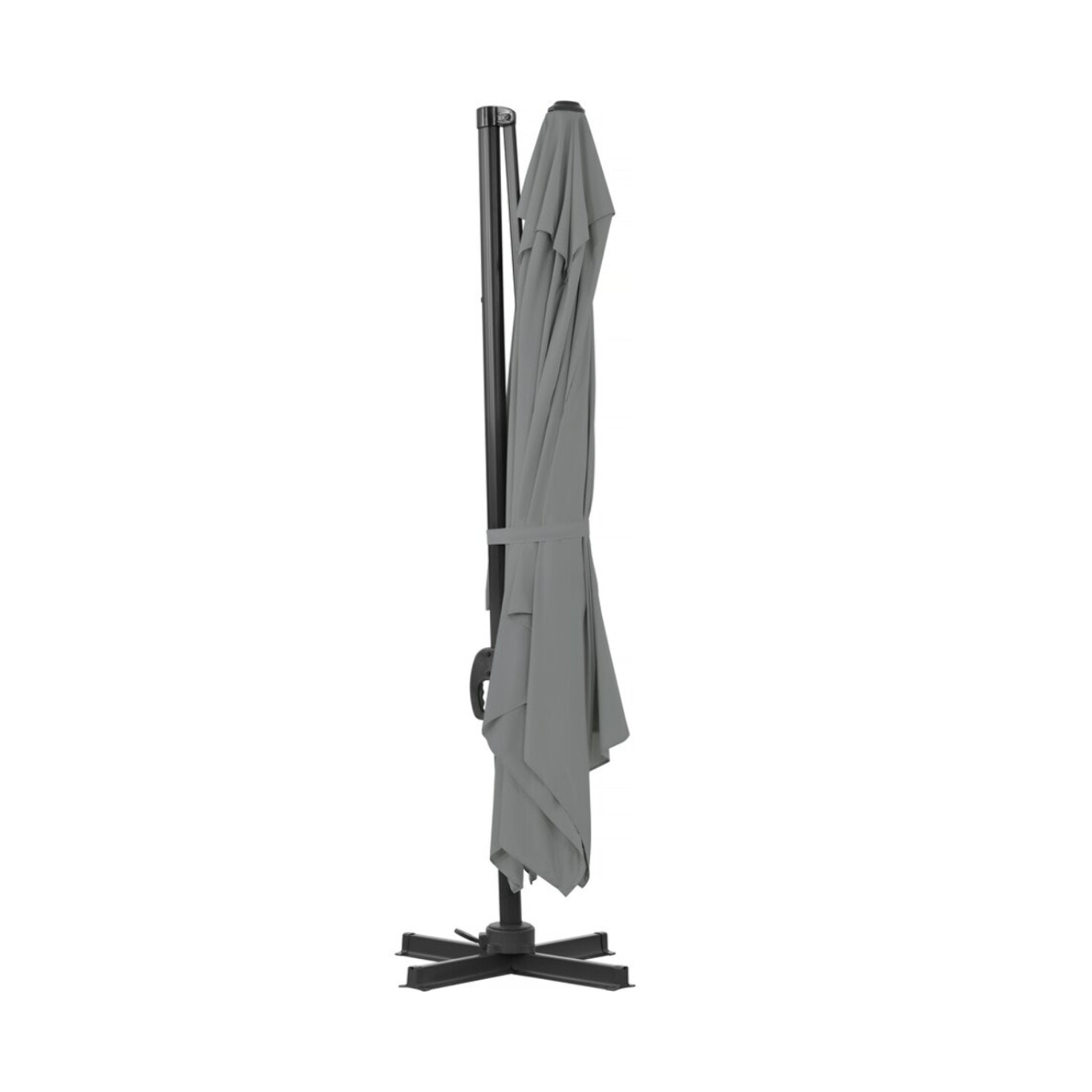 Parasol jardin déporté en aluminium "Sky 4" - 3 x 4 m - Gris