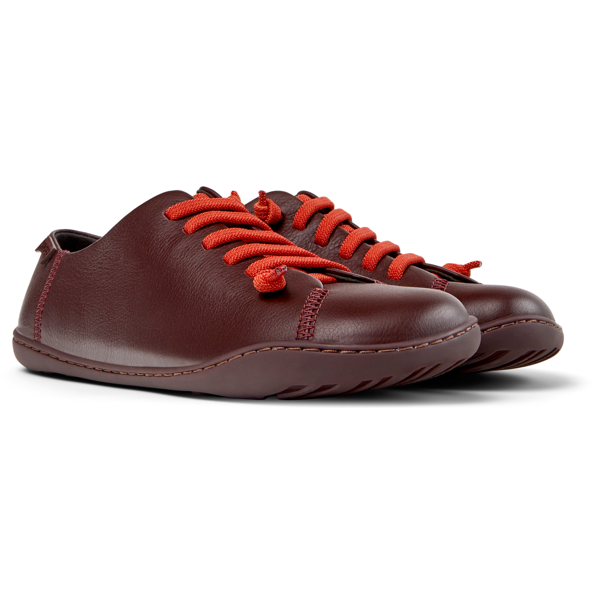 Zapatillas - CAMPER Peu Cami - Burdeos - Cuero liso
