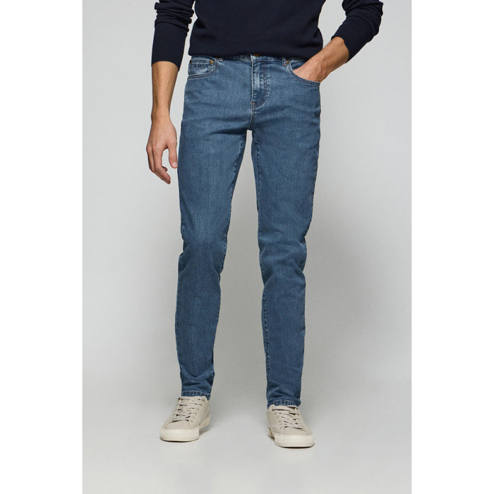 Jeans Tate blu denim con particolari Polo Club