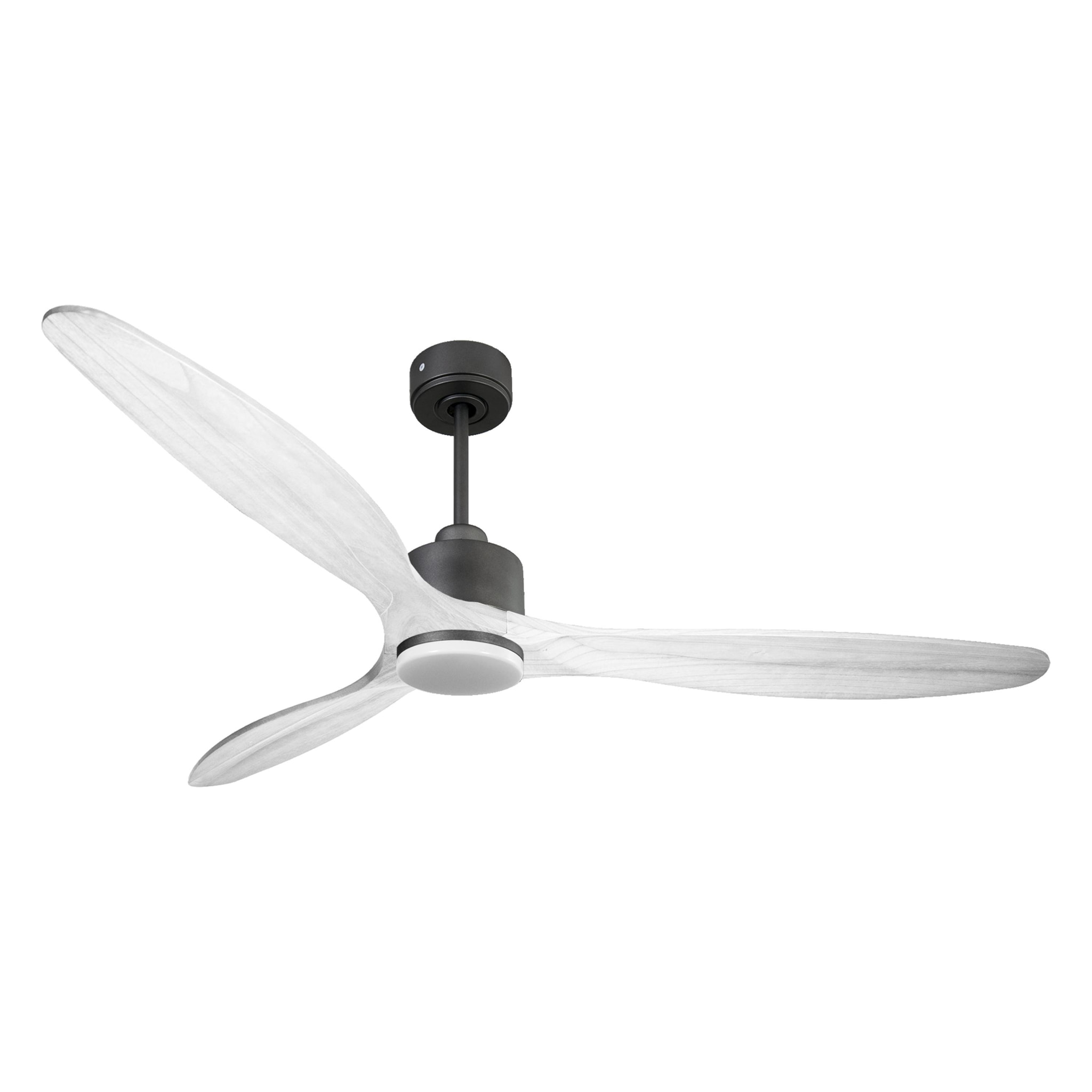 Ventilateur de plafond Réversible  Thermostat Dimmable Wifi Moteur à courant continu Toits en pente Télécommande Lumière à trois tons Hypersilence Mémoire