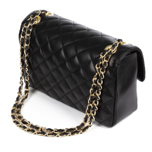 Caeli Borsa a spalla Donna.Pelle autentica Sauvage Trapuntata