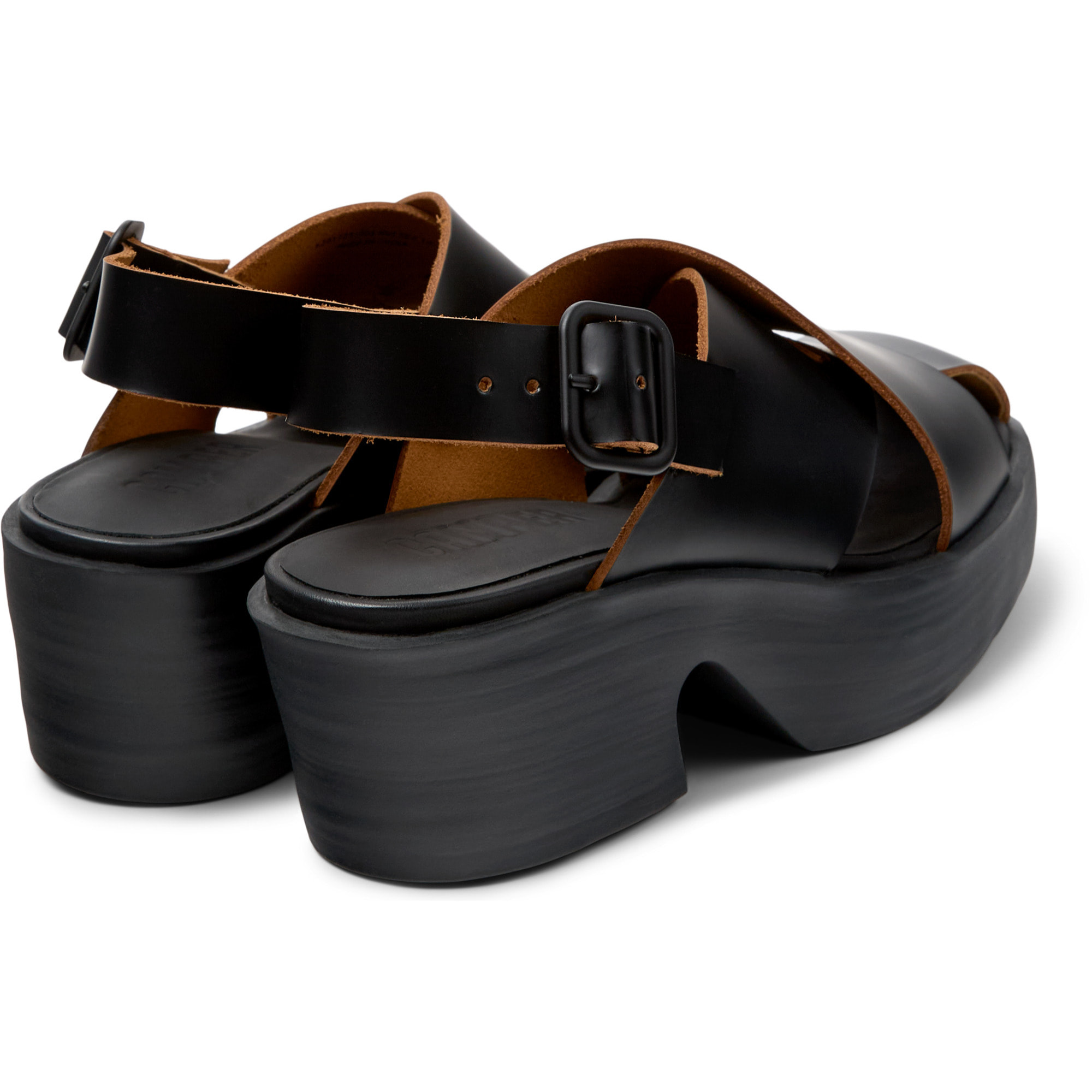 Sandalias - CAMPER Billie - Negro - Cuero liso