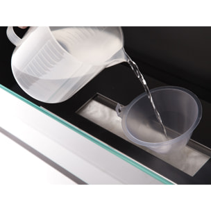 Cheminée à l'éthanol en acier laqué