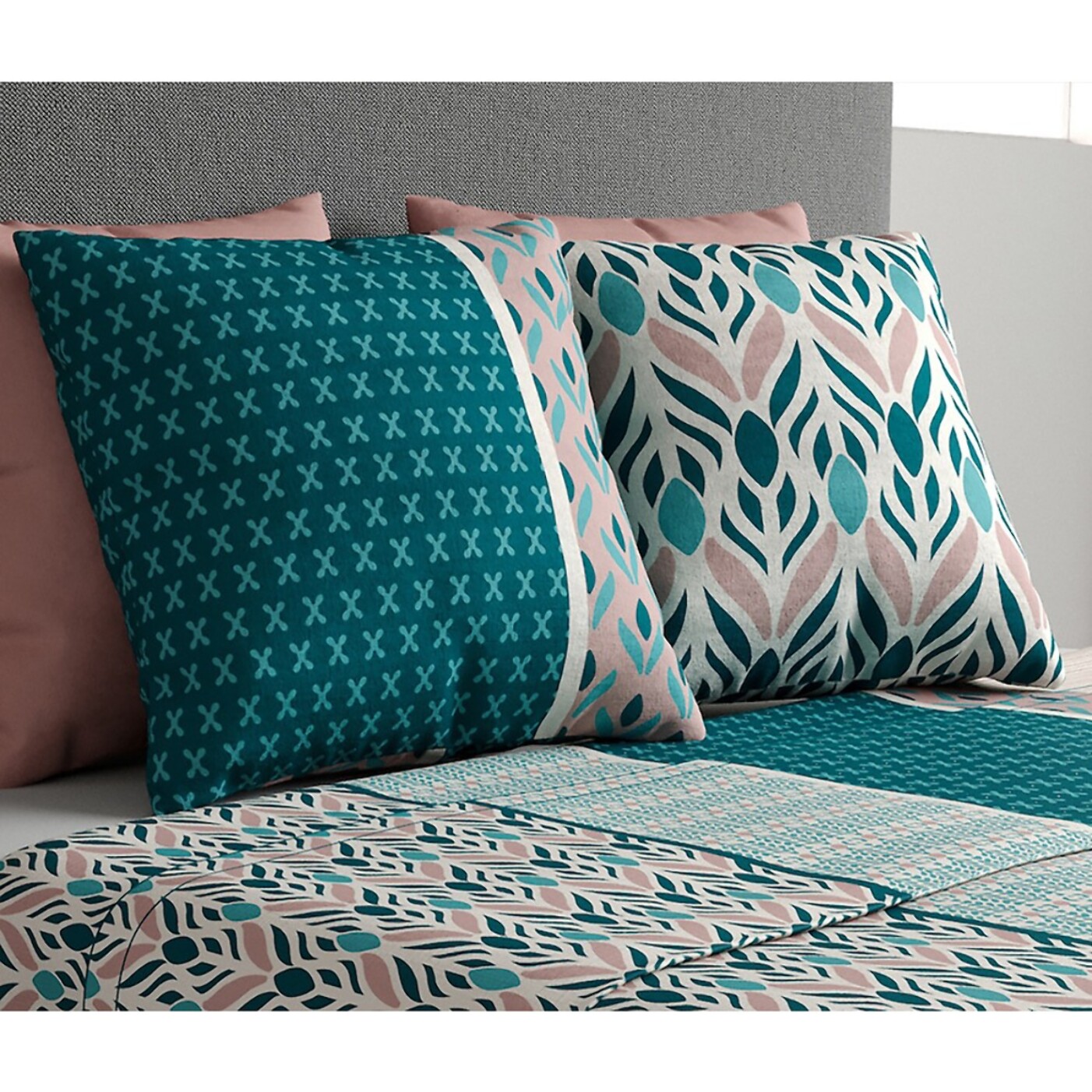 Parure De Drap 3pcs avec Drap Housse 90x190cm 100% Coton 57fils-limbe