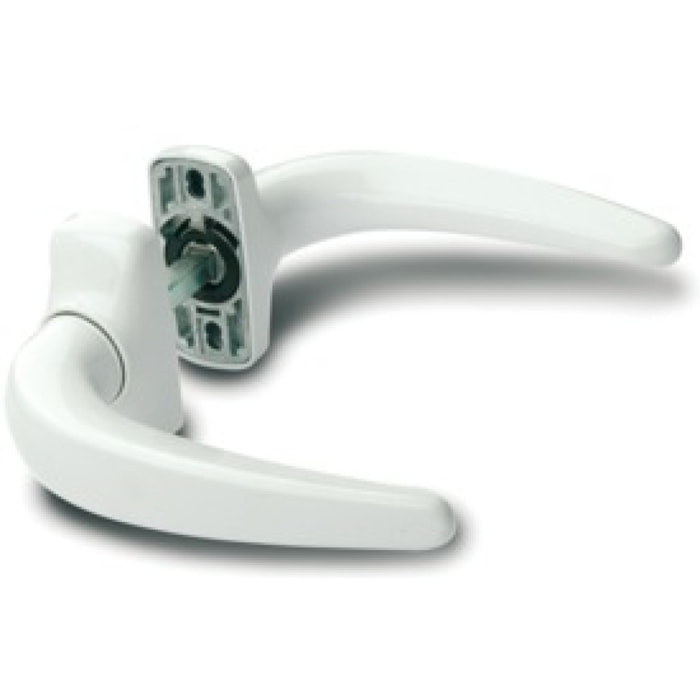 Béquille double Horus 2051I FAPIM Carré 8 mm - Blanc 9016 - 2051-QX