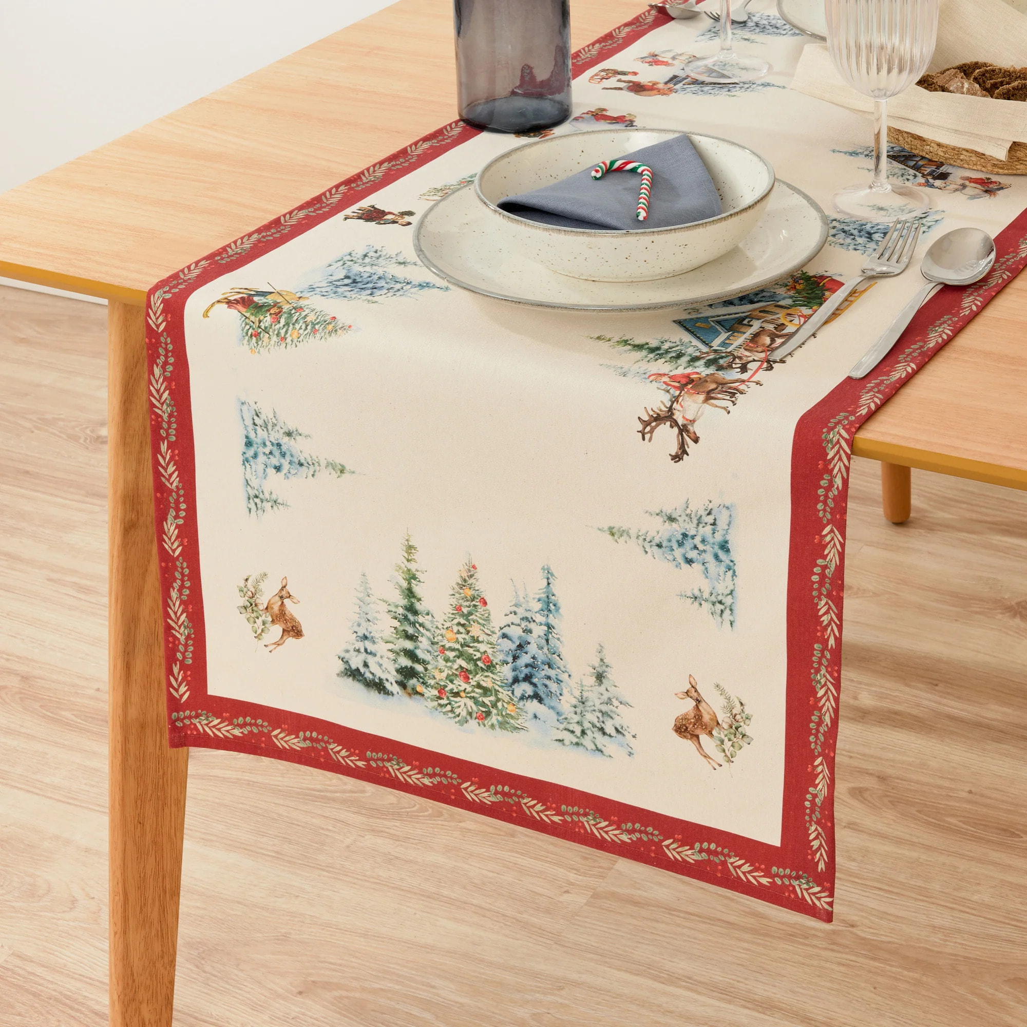 Chemin de table Christmas Landscape