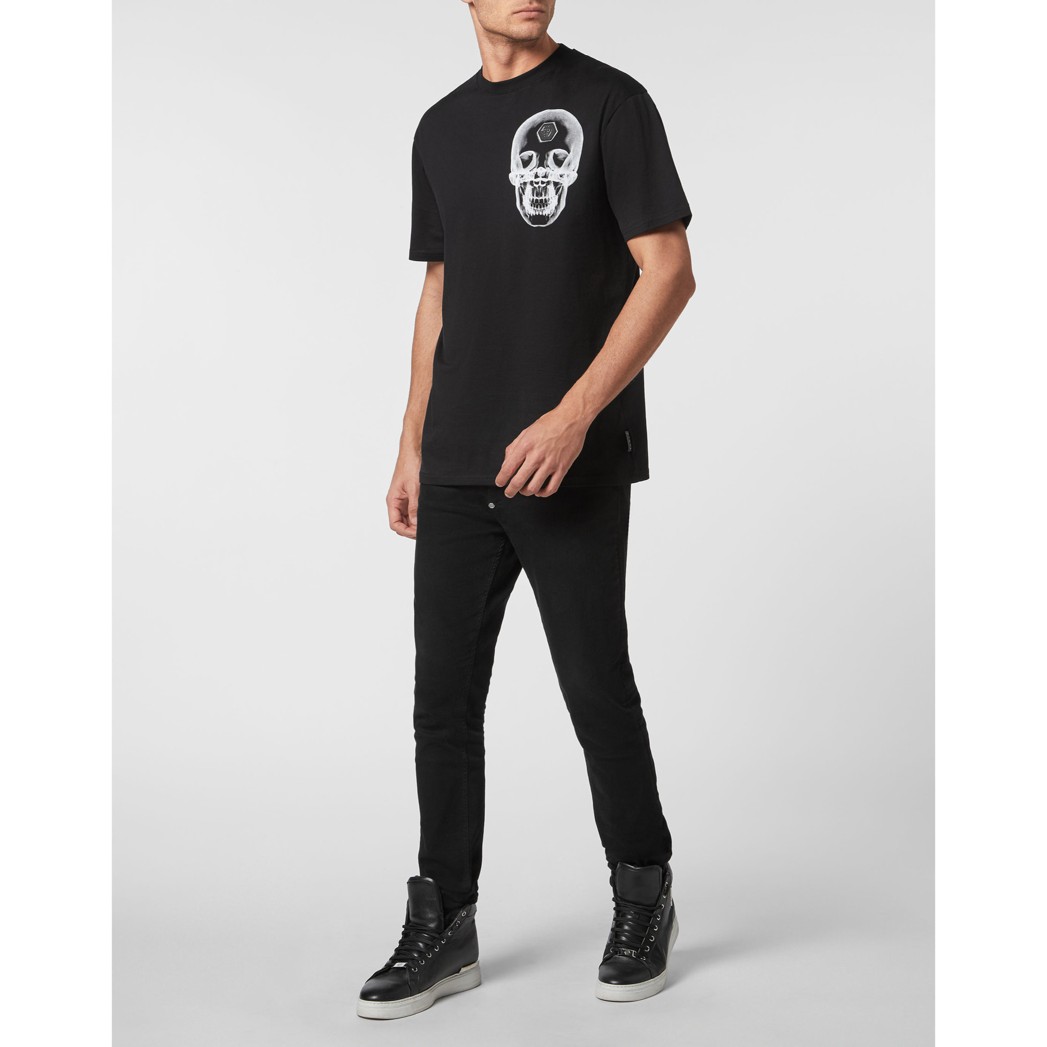 PHILIPP PLEIN Camiseta Cuello Redondo SKULL