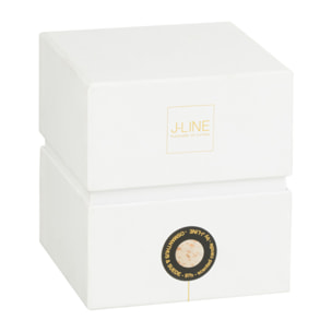 J-Line bougie parfumée Mia - Osmanthus & Suede - verre - blanc/mix - small - 90H