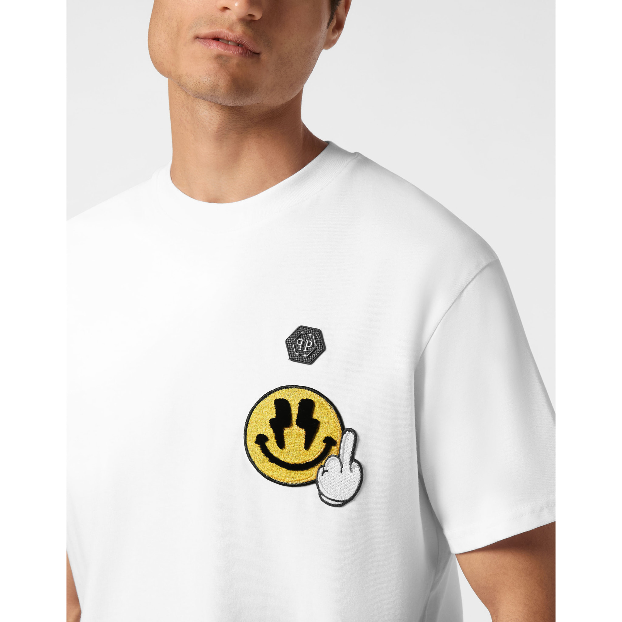 PHILIPP PLEIN Camiseta Cuello Redondo SMILE