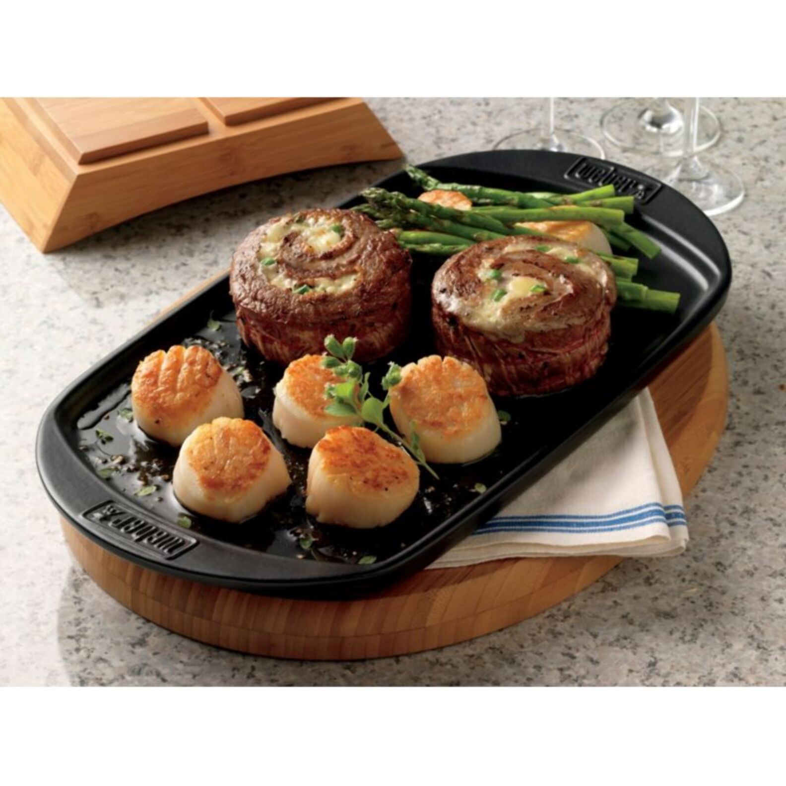 Plancha pour barbecue WEBER céramique PM pour charbon & gaz