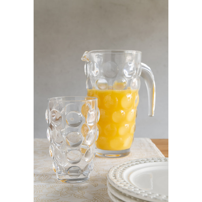 J-Line carafe Bulles - verre - transparent
