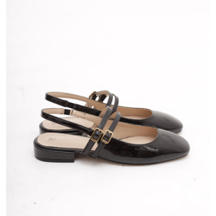 SLINGBACK FLAT NERO