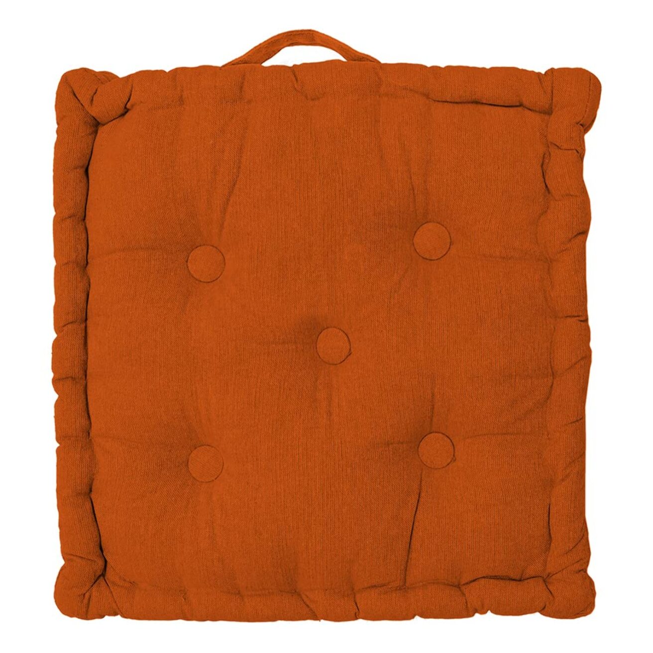 INTRECCI – Cuscino arredo 40x40 cm con maniglie, ideale per panche, giardino e picnic